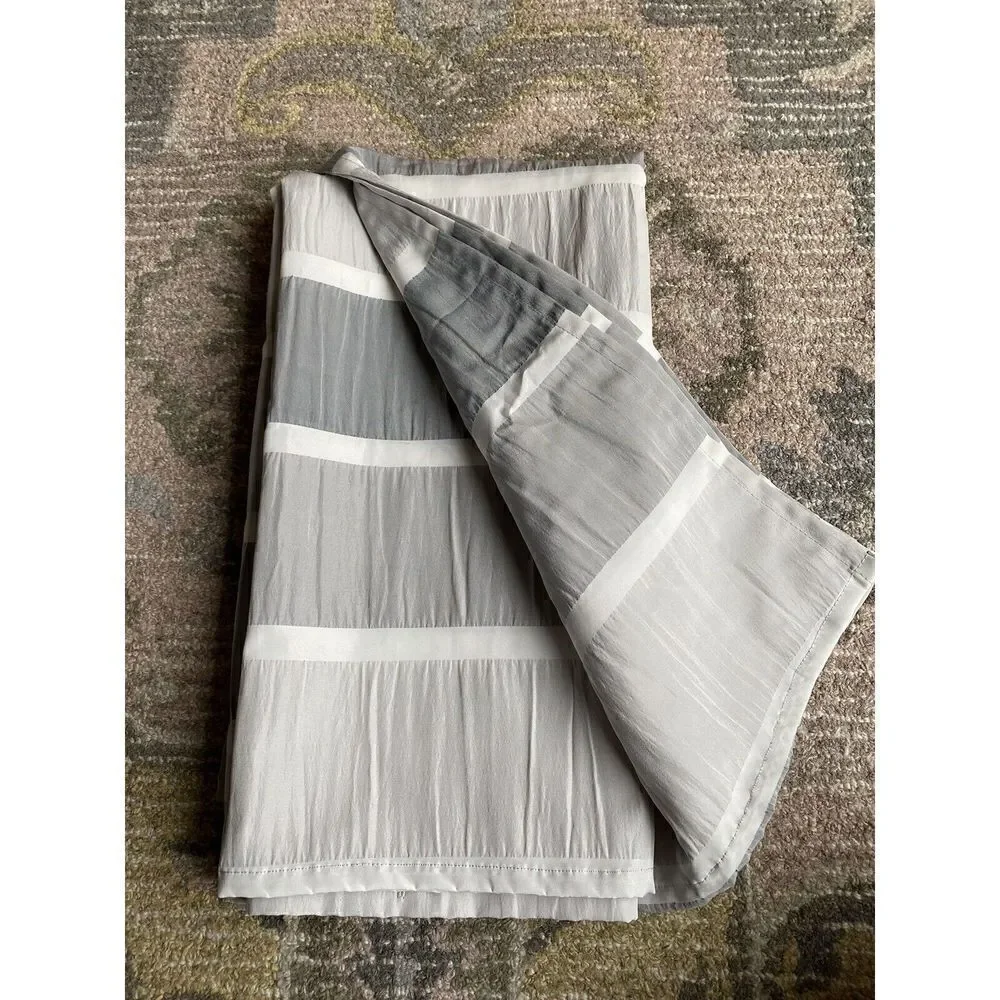 Threshold Blocked Striped Shower Curtain